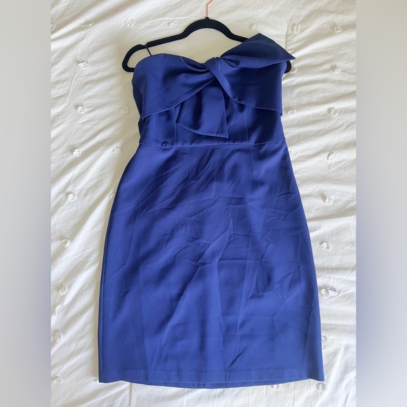 Sam Edelman Strapless Navy Blue Mini Dress - Picture 3 of 7